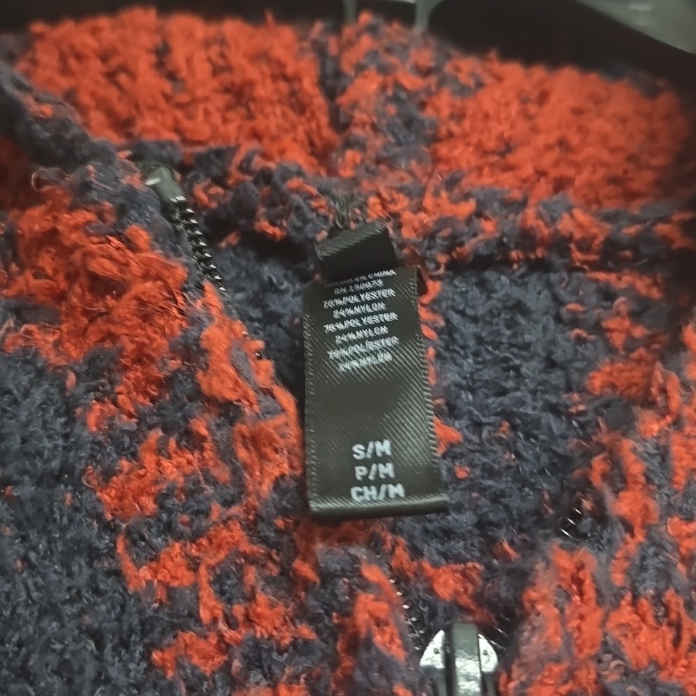Skims New Cozy Unisex Onesy Brick Buffalo Check Houndstooth Sz S/M Knit Lounge - Picture 3 of 3